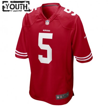 San Francisco 49ers Tröjor Trey Lance 5 Nike Röd 2021 NFL Draft - Barn San Francisco 49ers Tröjor Trey Lance 5 Nike Röd 2021 NFL Draft - Barn